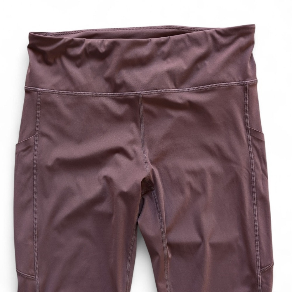 Vuori Stride Pocket Crop Leggings Sz M Brown - Picture 8 of 9